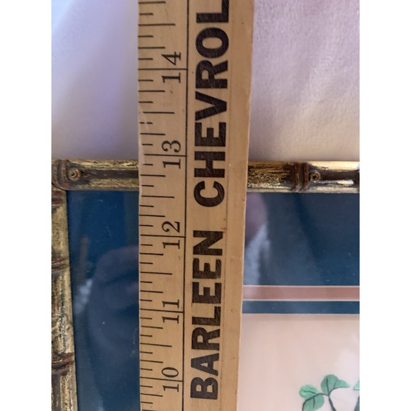 Set of 3 Vintage Chinese Silk Bird & Flower Paintings In Faux Bamboo Frames - Picture 14 of 14